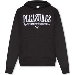 Puma, Sweatshirts & Hoodies, Heren, Zwart, XL, Katoen, Pleasures x Puma
