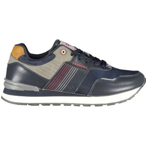 Carrera, Schoenen, Heren, Veelkleurig, 45 EU, Polyester, Blauwe Sportschoenen met Logo-Accent