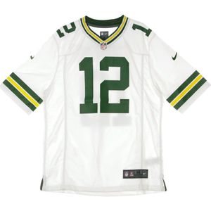 Nike, Sport, Heren, Wit, M, Polyester, NFL Game Road Jersey Rodgers Grepac