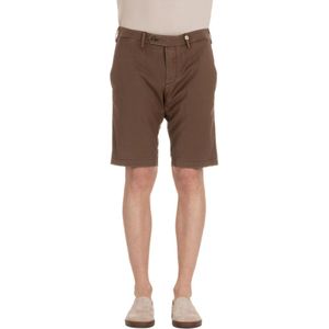 Myths, Lichtgewicht Ademende Bruine Shorts Bruin, Heren, Maat:XL