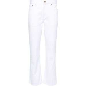 Valentino Garavani, Broeken, Dames, Wit, W23, Witte Jeans voor Vrouwen