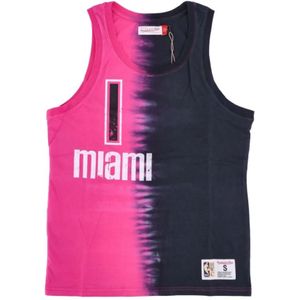 Mitchell & Ness, Tank Top NBA Vertical Tie Dye Roze, Heren, Maat:M