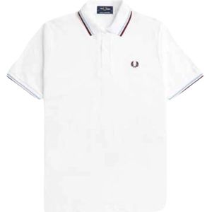 Fred Perry, Polo Shirts Wit, Heren, Maat:4XS