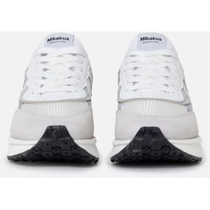 Mikakus Barcelona, Schoenen, Dames, Grijs, 42 EU, Elegant Concrete Sneakers