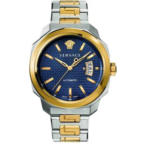 Versace, Accessoires, Heren, Grijs, ONE Size, Dylos Goud/Zilver Horloge