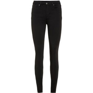 Vero Moda, Jeans, Dames, Zwart, XL L32, Polyester, Vmlux NW Super S Jeans Ba 037 Noos G: Zwart | Freewear Zwart