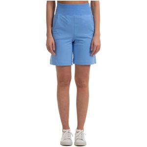 Alberta Ferretti, Korte broeken, Dames, Blauw, S, Casual shorts