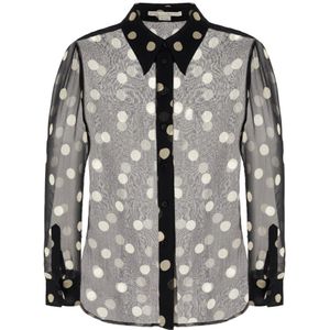 Stella McCartney, Blouses & Shirts, Dames, Zwart, XS, Stijlvolle Overhemden voor Mannen en Vrouwen
