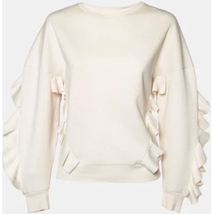 Stella McCartney Pre-owned, Pre-owned, Dames, Beige, S, Denim, Pre-owned Knit tops