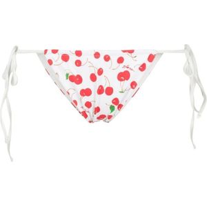 Frankies Bikinis, Bikinibroekje met kersenprint Wit, Dames, Maat:S