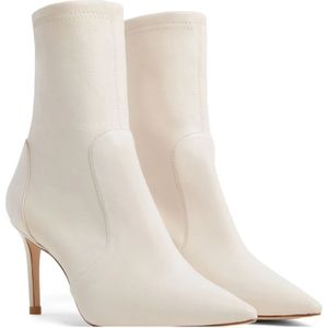 Stuart Weitzman, Schoenen, Dames, Beige, 38 EU, Stretch Bootie