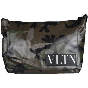 Valentino Garavani, Tassen, Heren, Groen, ONE Size, Luxe tas - Tas Valentino camouflageylon voor heren