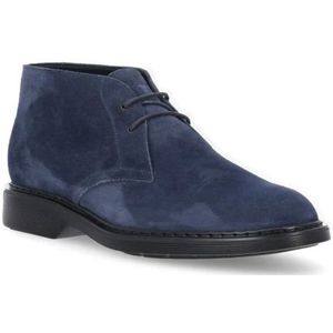 Hogan, Schoenen, Heren, Blauw, 44 EU, Leer, Veterschoenen