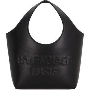 Balenciaga, Tassen, Dames, Zwart, ONE Size, Leer, Mary-Kate Leren Tote