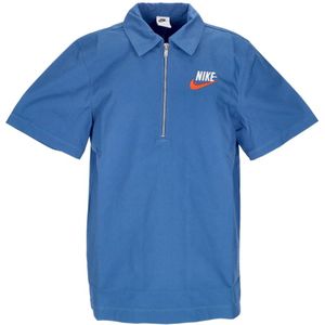 Nike, Sportswear Trend Overshirt Blauw, Heren, Maat:S