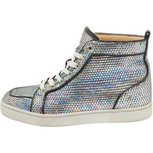 Christian Louboutin Pre-owned, Pre-owned Leather sneakers Veelkleurig, Dames, Maat:40 EU