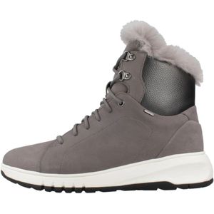 Geox, Schoenen, Dames, Grijs, 40 EU, Aerantis Veterschoenen