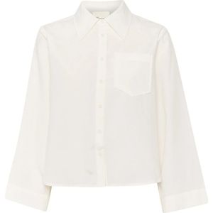 My Essential Wardrobe, Blouses & Shirts, Dames, Wit, L, Katoen, Zeniamw Shirt Blouse Snow White