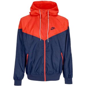 Nike, Jassen, Heren, Veelkleurig, M, Polyester, Sportswear Windrunner Hooded Jacket Midnight Navy