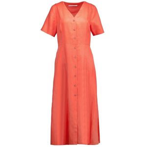 Xandres, Elegant Maxi Jurk Oranje Oranje, Dames, Maat:XL