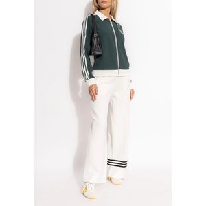 Adidas Originals, Sweatshirts & Hoodies, Dames, Groen, 2Xs, Polyester, Zip-up sweatshirt