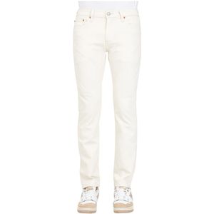 Levi's, Jeans, Heren, Wit, W33, Katoen, Witte 511Tm Slim Jeans voor heren