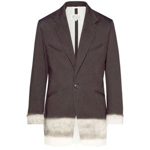 Maison Margiela, Blazers Zwart, Heren, Maat:M