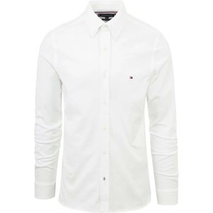 Tommy Hilfiger, Overhemden, Heren, Wit, M, 1985 Collection Slim Fit Piqué Shirt