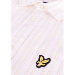 Lyle & Scott, Overhemden, Heren, Beige, S, Pinstripe Casual Shirt Heren