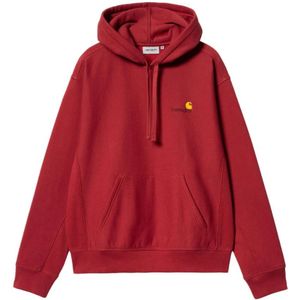 Carhartt Wip, Sweatshirts & Hoodies, Heren, Rood, L, Essentiële hoodie voor casual stijl