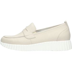 Waldläufer, Schoenen, Dames, Beige, 40 EU, Leer, Beige Loafer met Dikke Zool