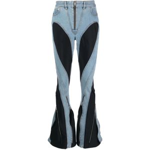 Mugler, Skinny Jeans Veelkleurig, Dames, Maat:XS