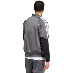 Adidas, Sweatshirts & Hoodies, Heren, Grijs, S, Polyester, Hoodless Sweatshirt Collectie