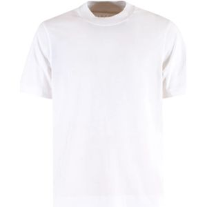 Circolo 1901, Tops, Heren, Wit, 3Xl, Katoen, Witte Jersey Piquet T-Shirt