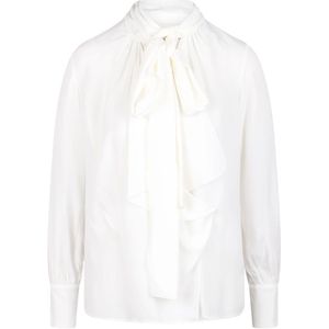 N21, Blouses & Shirts, Dames, Wit, M, Blouse met sjaal-detail