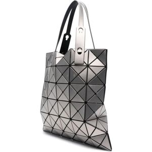 Issey Miyake, Tassen, Dames, Grijs, ONE Size, Zilveren Metallic Tote