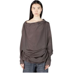 Vivienne Westwood, Tops, Dames, Grijs, S, Polyester, Extra grote top