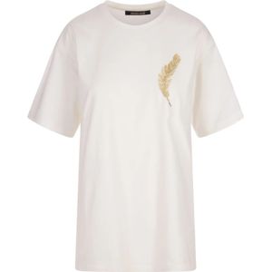 Roberto Cavalli, T-Shirts Wit, Dames, Maat:S