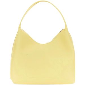 Mansur Gavriel, Tassen, Dames, Geel, ONE Size, Leer, Leren Candy Hobo Tas Made in Italy