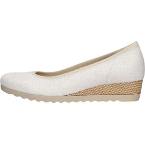 Gabor, Schoenen, Dames, Wit, 38 1/2 EU, Suède, Dames Sleehak Instappers Wit Suede