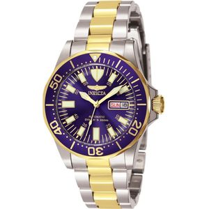 Invicta Watches, Accessoires, unisex, Grijs, ONE Size, Signature Automatisch Horloge - Blauwe Wijzerplaat