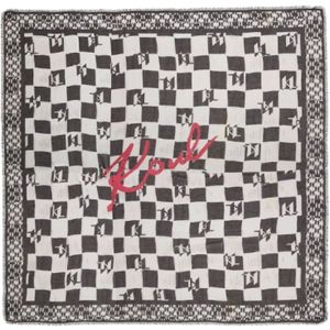 Karl Lagerfeld, Accessoires, Dames, Zwart, ONE Size, Monogram Sjaal