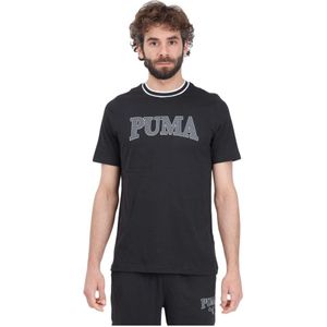 Puma, Tops, Heren, Zwart, 2Xl, Katoen, T-Shirts