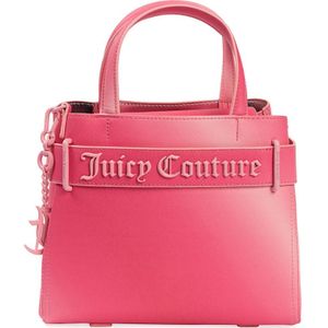 Juicy Couture, Tassen, Dames, Roze, ONE Size, Leer, Elegante Jasmine Dubbele Handvat Roze Tas