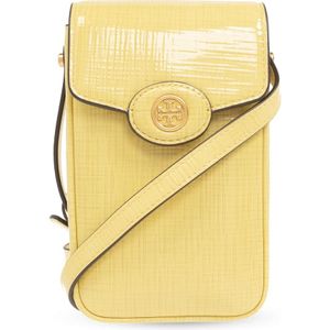 Tory Burch, Robinson telefoontasje met band Groen, Dames, Maat:ONE Size