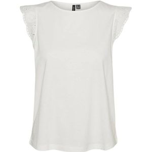 Vero Moda, Gathering Top Snow White Freewear Wit, Dames, Maat:XL