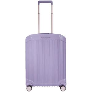 Piquadro, Koffers, Heren, Paars, ONE Size, Stevige Cabin Trolley met TSA-slot