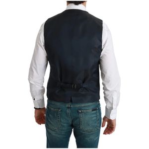 Dolce & Gabbana, Pakken, Heren, Blauw, M, Wol, Suit Vests