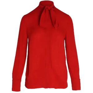 Valentino Vintage, Pre-owned Silk tops Rood, Dames, Maat:S