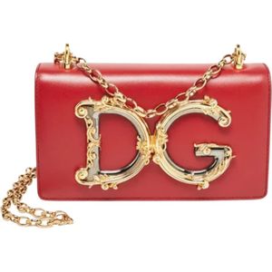 Dolce & Gabbana Pre-owned, Pre-owned, Dames, Rood, ONE Size, Leer, Pre-owned Leather clutches